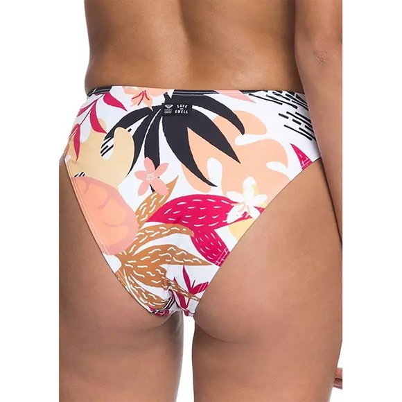 Roxy Pop High Leg Mid Waist Bikini Bottoms Size M - Picture 3 of 5